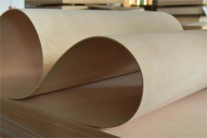 Фанера гибкая Павловния (Продольная) 3мм*1220*2440