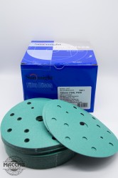 Круг шлифовальный. SUNMAIGHT 150ММ Р180  15ОТВ. Зеленый.