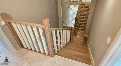 Лестница на металлокаркасе