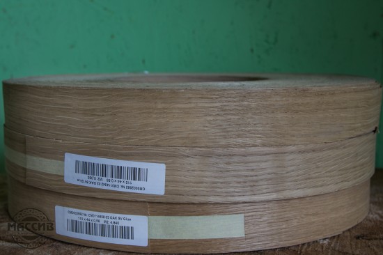 Кромка 23 мм шпон  ясеня (с клеем)