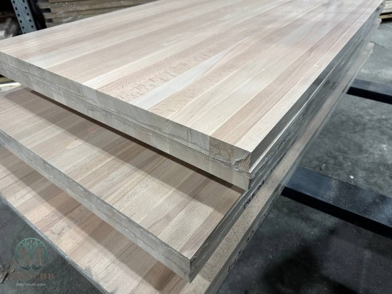 Мебельный щит Бук 40*600*2500 цельноламельный